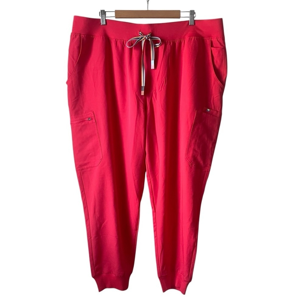 Figs Hibiscus Pride High Waisted Zamola Joggers Scrub Pants Size 4XL NWT - Picture 3 of 9